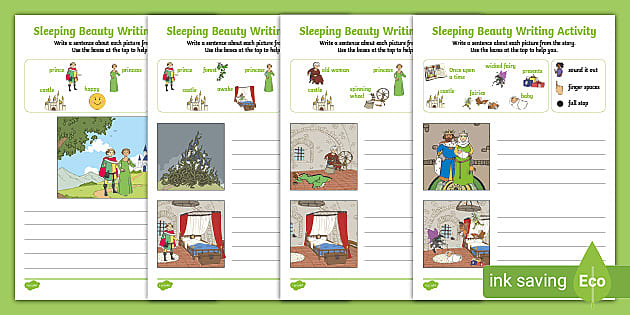 Sleeping Beauty Early Writing Activities (teacher made)