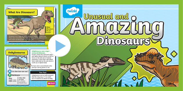 What Am I? Dinosaurs Interactive PowerPoint Game - Twinkl