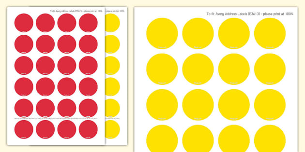 👉 Red and Yellow Counters (teacher made) - Twinkl