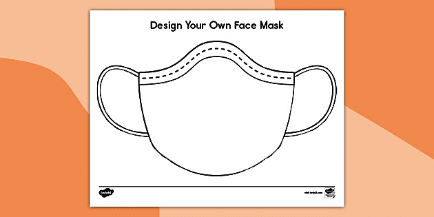 Gom bezig Snelkoppelingen Design a Mask Template - Paper Face Mask Template - Twinkl