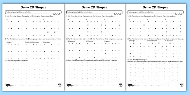 Dotted Paper Worksheet / Worksheets (Teacher-Made) - Twinkl