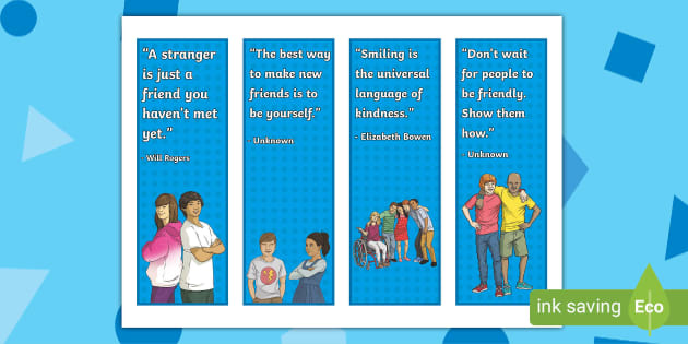 Encourage social skills with our Ice Breaker Quotes Bookmarks