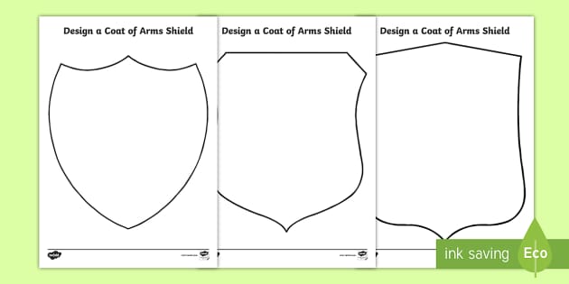 Coat of Arms Template - Classroom Resource (teacher made)