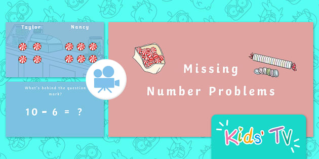 👉 Missing Numbers Problems - Video Activity for Kids