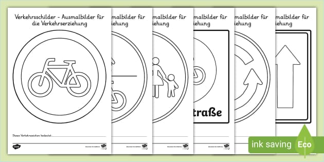 Ausmalbilder Verkehrserziehung (teacher made) - Twinkl