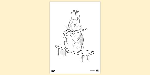 Cute Pencil Drawing of a Bunny Eating a Carrot' Sticker | Spreadshirt