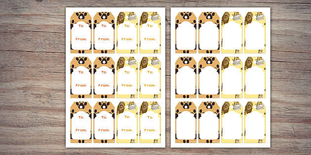Lion Gift Tags  Twinkl Party (Teacher-Made) - Twinkl