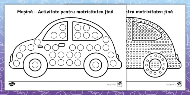 Mașină – Activitate Pentru Dezvoltarea Motricității Fine