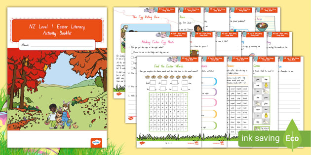 NZ Level 1 Easter Literacy Activity Booklet (teacher made)