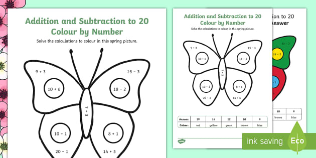 butterfly coloring pages addition
