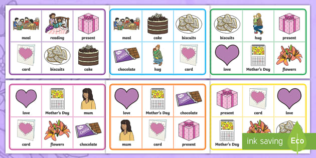 Mother s Day Bingo Teacher Made 