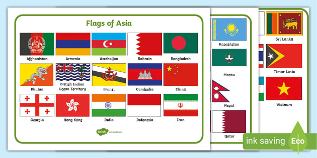 world flags with names printable