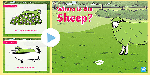 Where is the Green Sheep Book Week | Positional Language