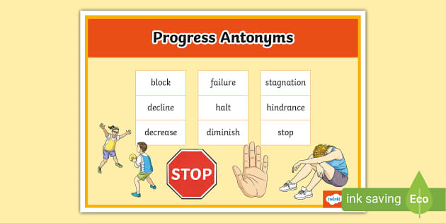 Progress Antonyms Word Mat (teacher made) - Twinkl