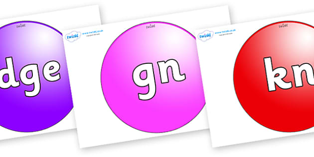 FREE! - Silent Letters on Spheres (teacher made) - Twinkl