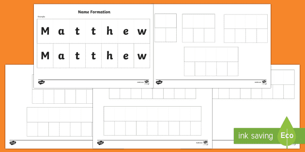 name recognition and letter matching activity teacher made