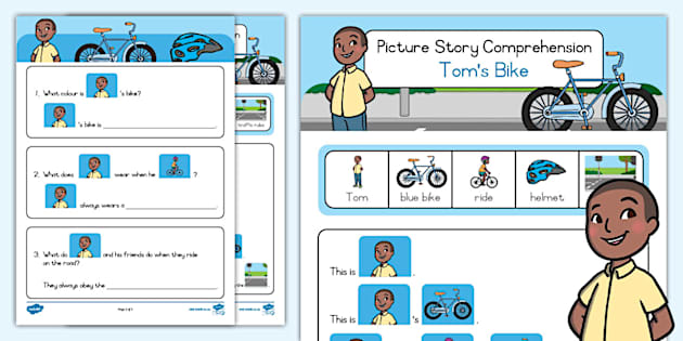 Picture Story Comprehension - Tom's New Bike (Teacher-Made)