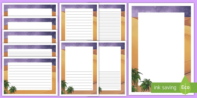 Arabian Nights Page Border Pack (Teacher-Made) - Twinkl