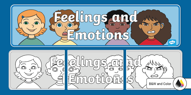 Feelings And Emotion Display Banner (teacher made) - Twinkl