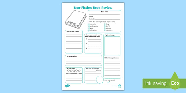 non fiction book review template ks2