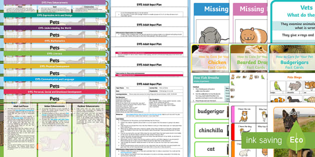 EYFS Pets-Themed Bumper Planning Pack (teacher made)