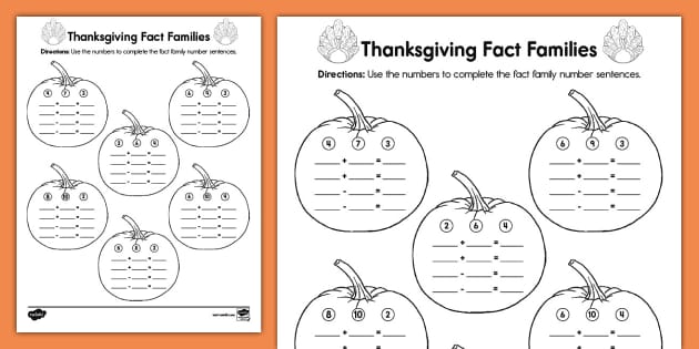 Thanksgiving Math - Twinkl