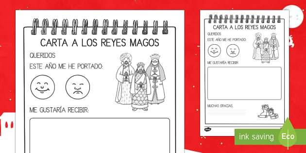 Manualidad: carta a los Reyes Magos (teacher made) - Twinkl