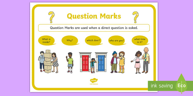 FREE! - 👉 Question Marks Punctuation Poster - Twinkl