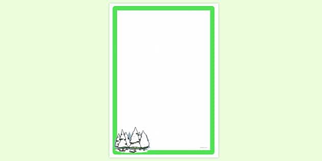 FREE! - Simple Blank Winter Page Border | Page Borders | Twinkl