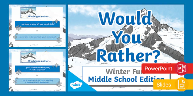 100 Thoughtful Questions for Would You Rather Slides to Get the