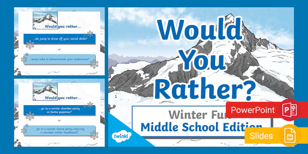 Would You Rather? PowerPoint Game (teacher made) - Twinkl