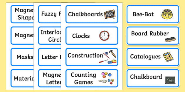  Free Classroom Labels PDF Classroom Resources