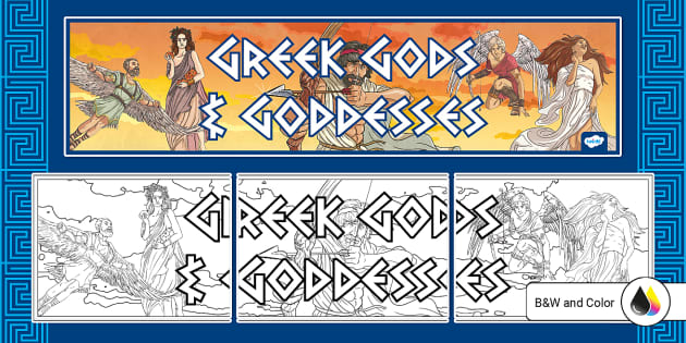 Greek Gods and Goddesses Mythology Banner (teacher made)