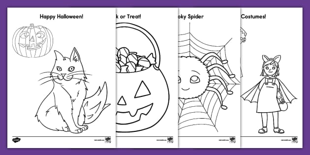 Happy Halloween Coloring Sheets Happy Halloween Coloring Sheets