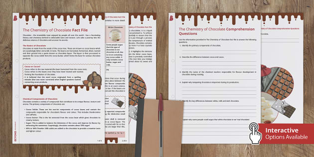The Chemistry of Chocolate (teacher made) - Twinkl