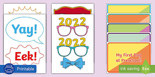 Printable School Photo Props First Day Back Super Pack
