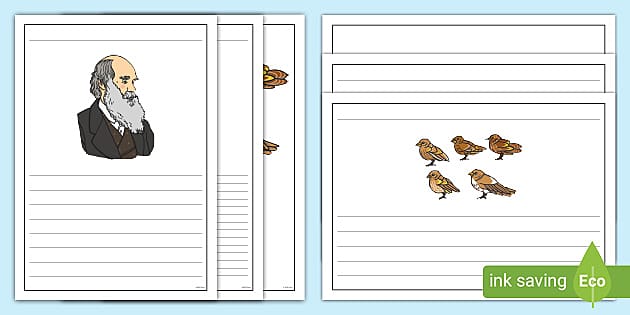 Charles Darwin Writing Frame (teacher made) - Twinkl