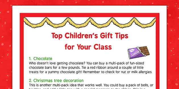 Christmas gifts sale for pupils