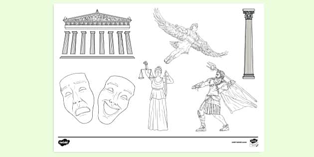 FREE! - Ancient Greece Colouring Page | Colouring Sheet