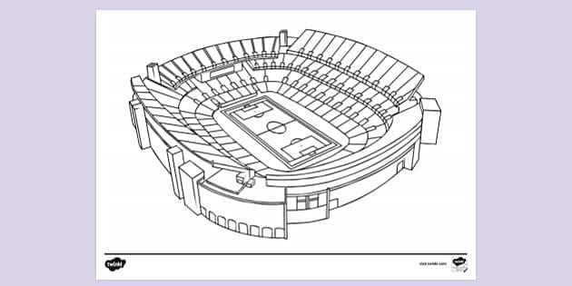 FREE! - Principality Stadium - Colouring Sheet - Twinkl