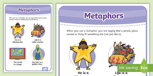 Metaphor Definition For Kids Display Poster Year 3 6