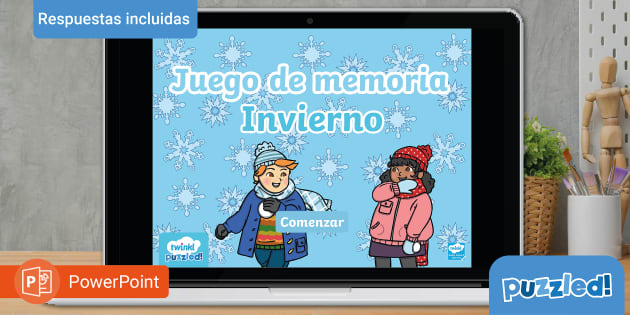 Juego De Memoria: Invierno (profesor Hizo) - Twinkl