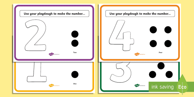 playdough number mats 1 10 teacher made