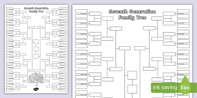 Six Generation Family Tree Chart, Supplies and Gifts at Genealogy Today