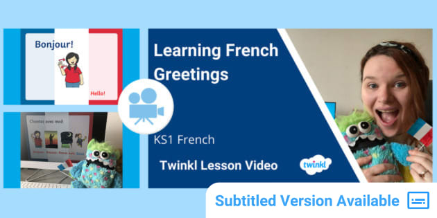 Greetings Flashcards English/French (teacher made) - Twinkl