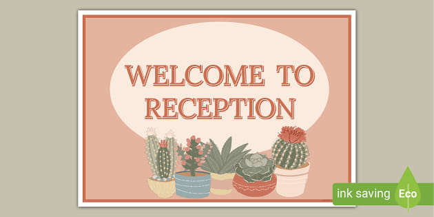 Welcome to Reception Display Poster (teacher made) - Twinkl