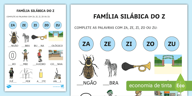 Atividade Pronta - Família Sílábica X - A Arte de Ensinar e Aprender /  Fundamental