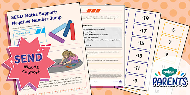 SEND Maths Support: Negative Number Jumps (Year 6)
