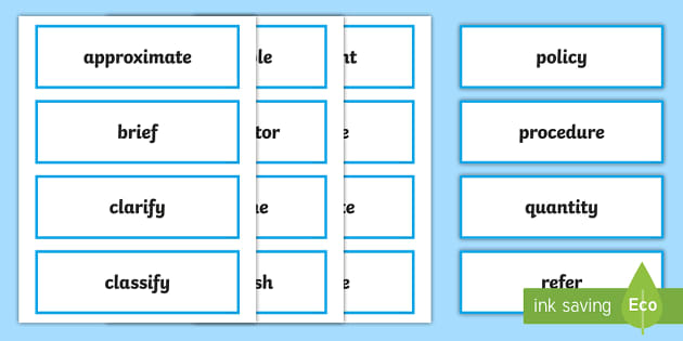 Tier 2 Vocabulary Word Cards - Spelling Support - ELA