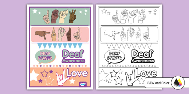 ASL Deaf Proud Poster (Hecho por educadores) - Twinkl